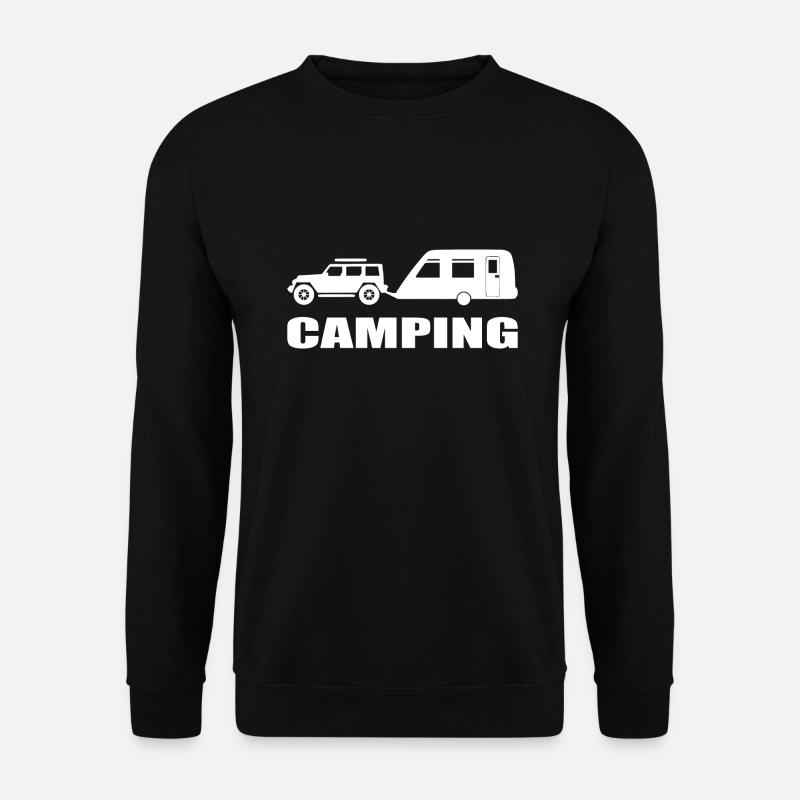 camping - Unisex Pullover - Schwarz