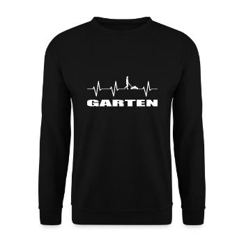 Garten - Unisex Pullover - Schwarz - Vorne - Alina (178cm) & Michal (187cm)
