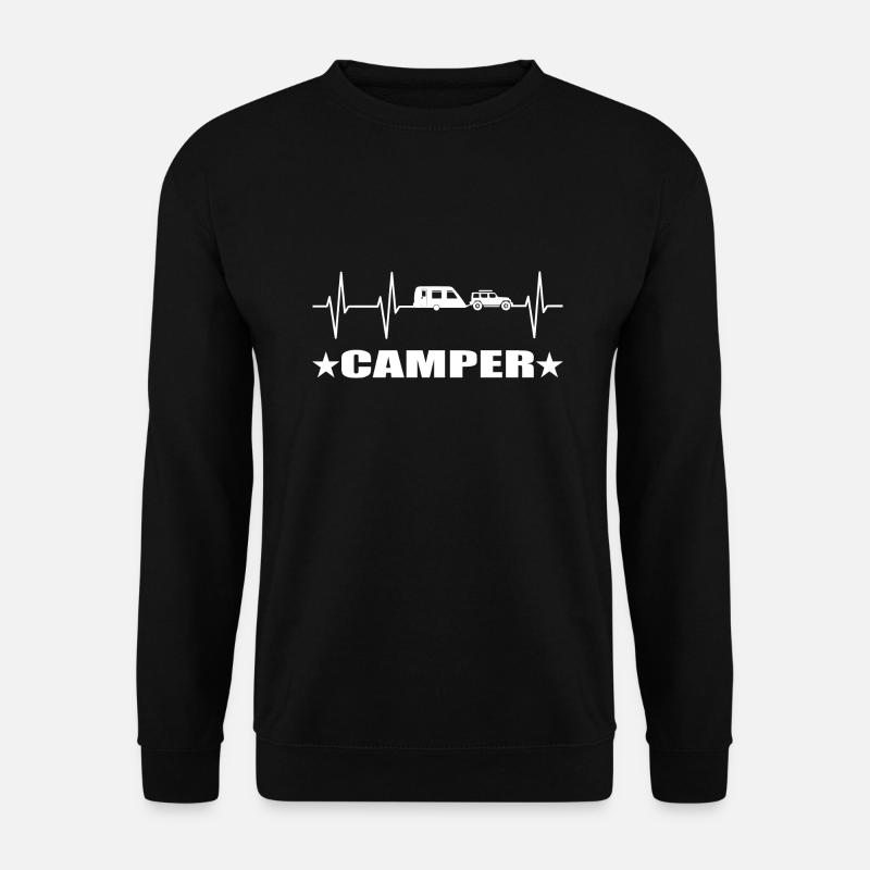 Camping - Unisex Pullover - Schwarz