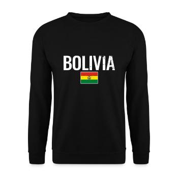Bolivie Bolivie Drapeau bolivien Bolivien - Sweat-shirt Unisexe - noir - Devant - Alina (178cm) & Michal (187cm)