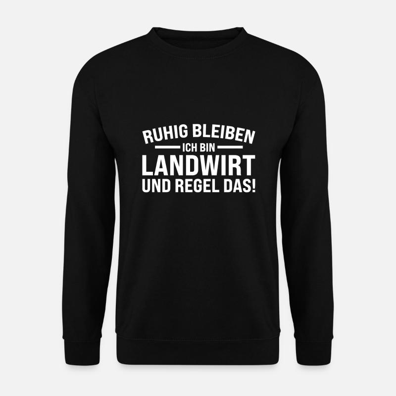 Landwirt Traktor Landwirte Geschenk - Unisex Pullover - Schwarz