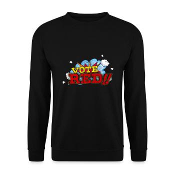 Politics Pop Art Vote Red States Grand Old Republi - Unisex Sweatshirt - black - Front - Alina (178cm) & Michal (187cm)