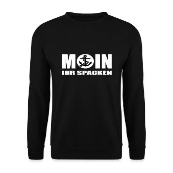 Moin - Unisex Pullover - Schwarz - Vorne - Alina (178cm) & Michal (187cm)