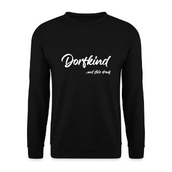 Dorfkind - Unisex Pullover - Schwarz - Vorne - Alina (178cm) & Michal (187cm)