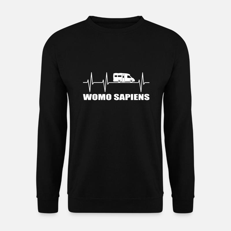 Camping - Unisex Pullover - Schwarz