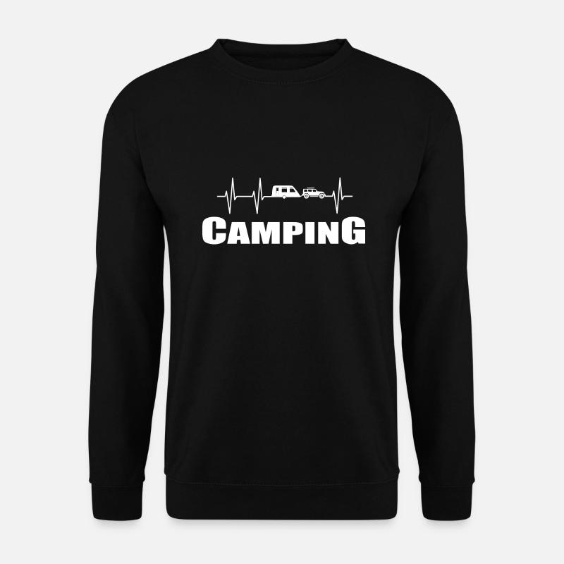 Camping - Unisex Pullover - Schwarz