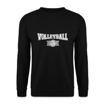 volley- - Sweat-shirt Unisexe - noir - Devant - Alina (178cm) & Michal (187cm)