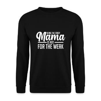 Mama Oma Oma Geschenk - Unisex Pullover - Schwarz - Vorne - Alina (178cm) & Michal (187cm)