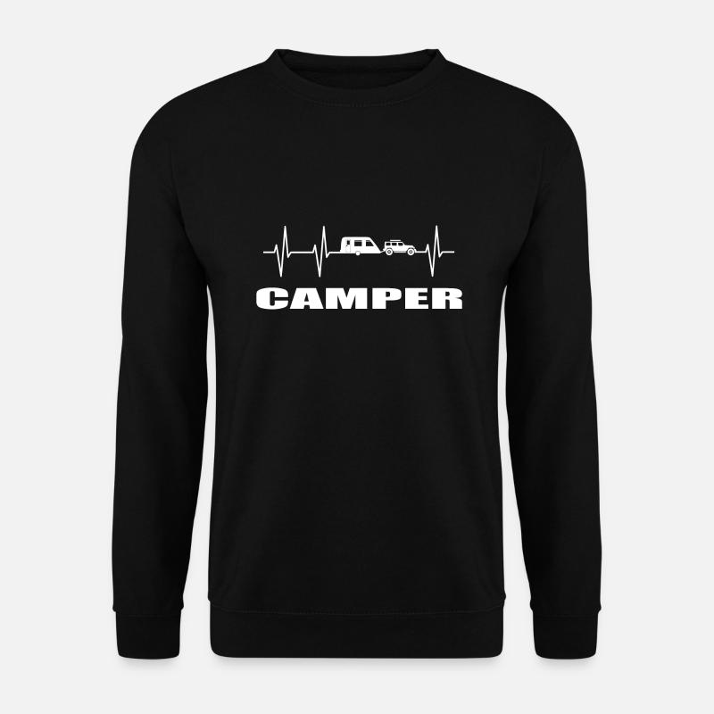camping - Unisex Pullover - Schwarz