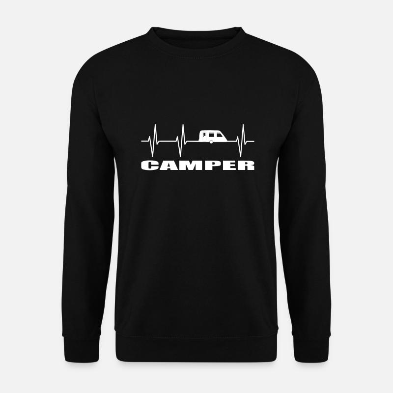 Camping - Unisex Pullover - Schwarz