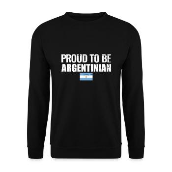 Fier d’être argentin Argentine Argentine - Sweat-shirt Unisexe - noir - Devant - Alina (178cm) & Michal (187cm)
