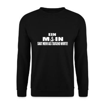 Moin - Unisex Pullover - Schwarz - Vorne - Alina (178cm) & Michal (187cm)