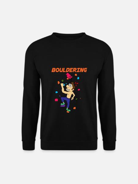Bouldering sport climbing rock climbing gym gift - Unisex Sweatshirt - black