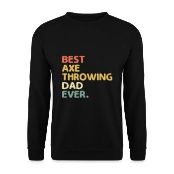 Meilleur papa lanceur de hache jamais ciblé père hachette - Sweat-shirt Unisexe - noir - Devant - Alina (178cm) & Michal (187cm)