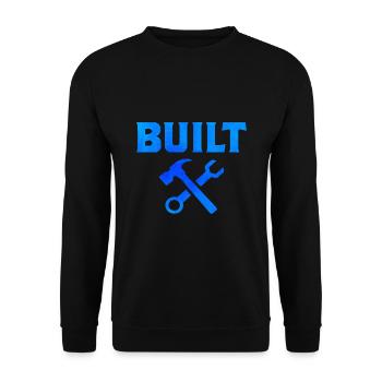 Built Not Bought Car Mechanic Automobile Repair Ca - Unisex Pullover - Schwarz - Vorne - Alina (178cm) & Michal (187cm)