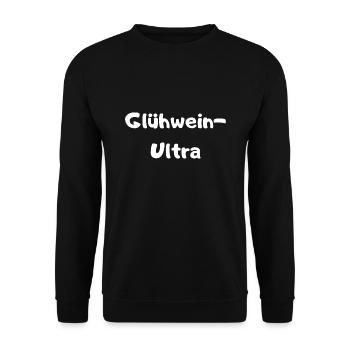 Glühwein Ultra Weihnachtsmarkt Saufen Alkohol - Unisex Pullover - Schwarz - Vorne - Alina (178cm) & Michal (187cm)
