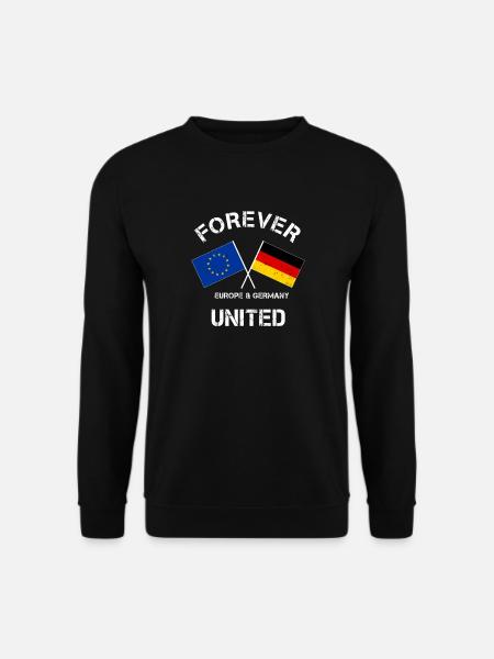 Europa EU Europaflagge Deutschland - Unisex Pullover - Schwarz
