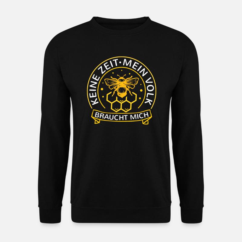 Imker Geschenkidee Biene Bienen Wabe Bienenvolk - Unisex Pullover - Schwarz