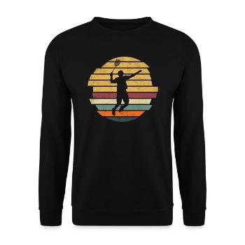 Badminton Player Badminton Player Badminton Player - Unisex Sweatshirt - black - Front - Alina (178cm) & Michal (187cm)