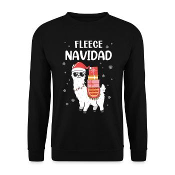 Cadeaux de Noël Noël - Sweat-shirt Unisexe - noir - Devant - Alina (178cm) & Michal (187cm)