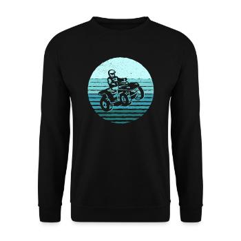 Quad Biker Motorsport Offroad Quad Rider ATV - Unisex Sweatshirt - black - Front - Alina (178cm) & Michal (187cm)