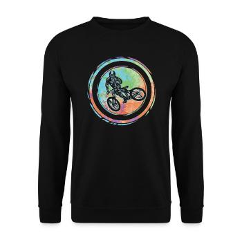 Fahrrad Mountainbike VTT - Sweat-shirt Unisexe - noir - Devant - Alina (178cm) & Michal (187cm)