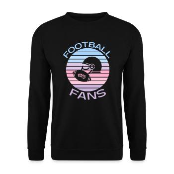 Fußballfans - Unisex Pullover - Schwarz - Vorne - Alina (178cm) & Michal (187cm)