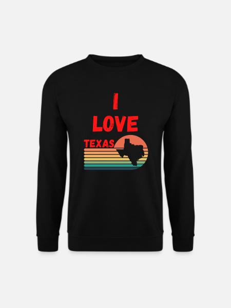 Ich liebe Texas - Unisex Pullover - Schwarz