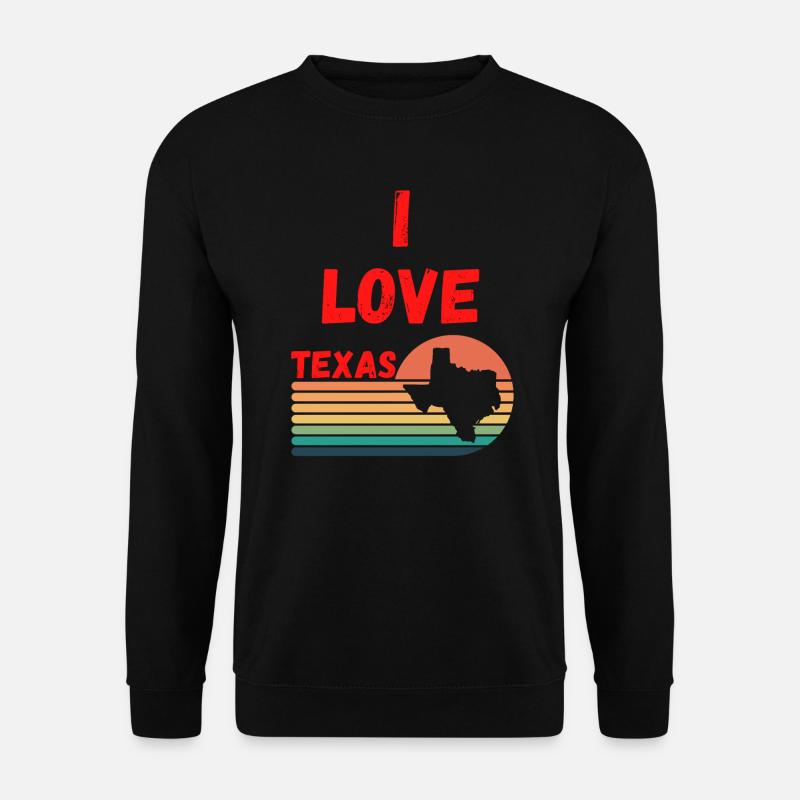 I Love Texas - Unisex Sweatshirt - black