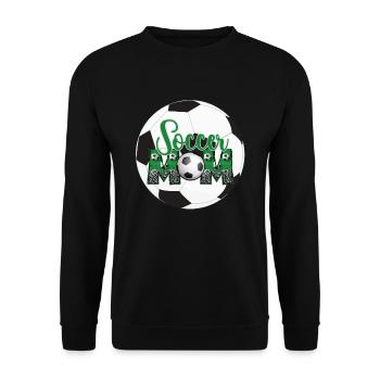 Fußball-Mama - Unisex Pullover - Schwarz - Vorne - Alina (178cm) & Michal (187cm)