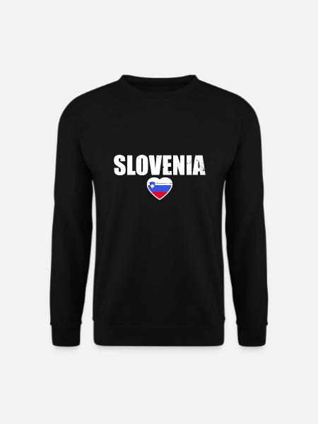 Slovenia Slowenien Slowenische Flagge Slowene - Unisex Pullover - Schwarz