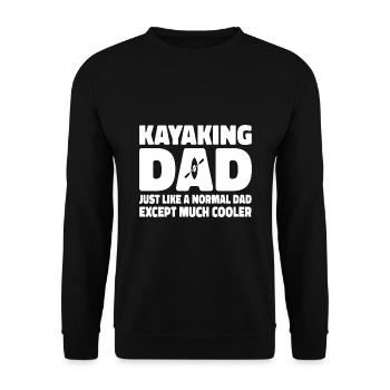 Kayaking Dad Just Like A Normal Dad Except Much Co - Unisex Pullover - Schwarz - Vorne - Alina (178cm) & Michal (187cm)