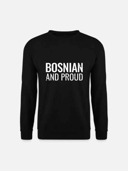 Bosnien Herzegowina Stolz Bosnische Bosnier - Unisex Pullover - Schwarz