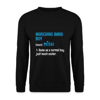 Blaskapelle Junge Sprüche Lustige Marsch Instrumen - Unisex Pullover - Schwarz - Vorne - Alina (178cm) & Michal (187cm)