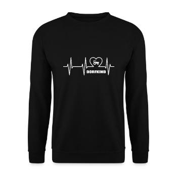 Dorfkind - Unisex Pullover - Schwarz - Vorne - Alina (178cm) & Michal (187cm)