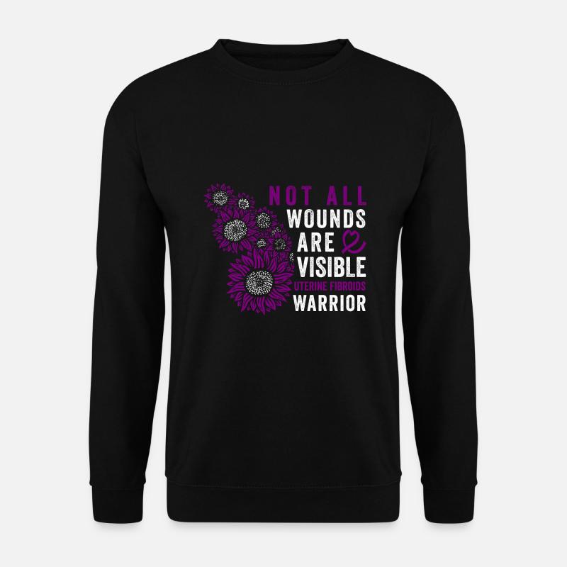 bewusstseGebärmutterfibroid-Kriegerin Unsichtbarer - Unisex Pullover - Schwarz