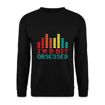 Chiptune Music Lover Groove to the Bleeps and Bloo - Unisex Sweatshirt - black - Front - Alina (178cm) & Michal (187cm)