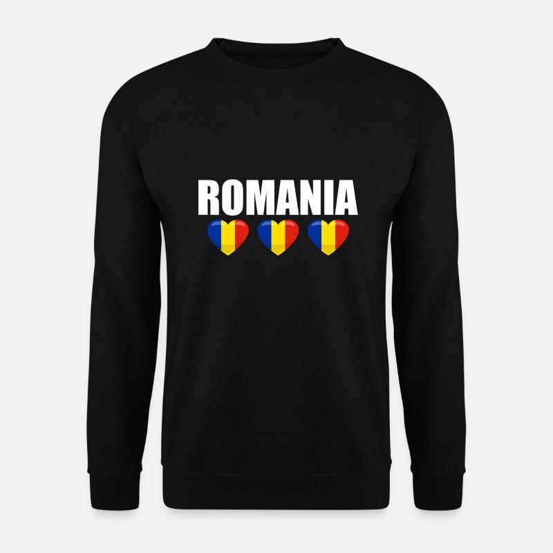Roumanie Drapeau Roumain Roumanie Roumanie - Sweat-shirt Unisexe - noir