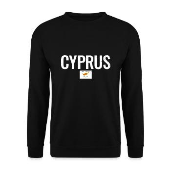 Zypern Zyprische Flagge Zyprer - Unisex Pullover - Schwarz - Vorne - Alina (178cm) & Michal (187cm)