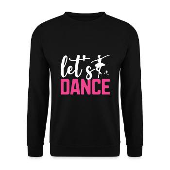 Let's Dance For Dancing Dancer Choreography - Unisex Sweatshirt - black - Front - Alina (178cm) & Michal (187cm)