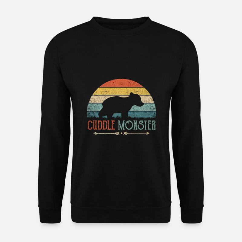 Cuddle Monster Kleiner Bär Kinder Jungs Mädchen - Unisex Pullover - Schwarz
