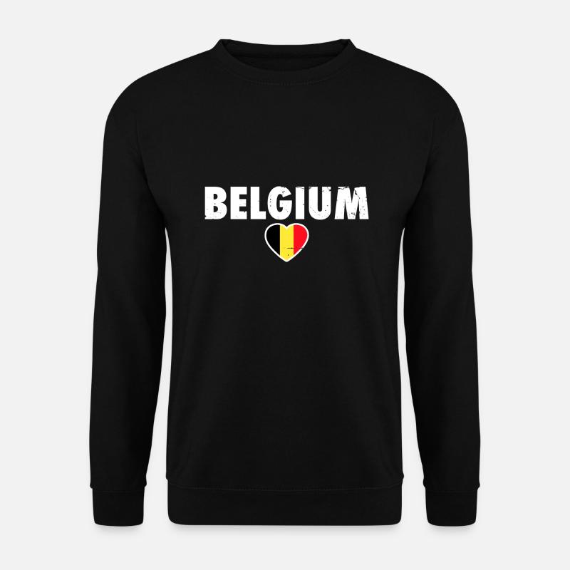 Belgium Belgium Belgian flag - Unisex Sweatshirt - black