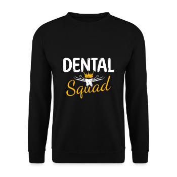 Dentiste Dentiste Dentiste - Sweat-shirt Unisexe - noir - Devant - Alina (178cm) & Michal (187cm)