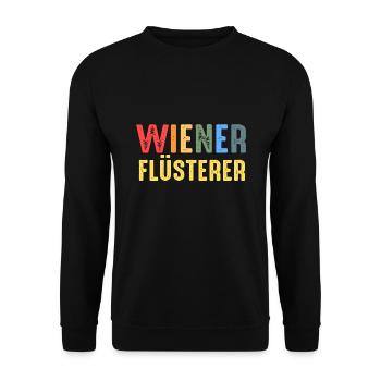 Schnitzel Wiener Schweineschnitzel Geschenk - Unisex Pullover - Schwarz - Vorne - Alina (178cm) & Michal (187cm)
