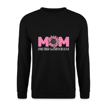 mother mum mom mum Geschenk - Unisex Pullover - Schwarz - Vorne - Alina (178cm) & Michal (187cm)