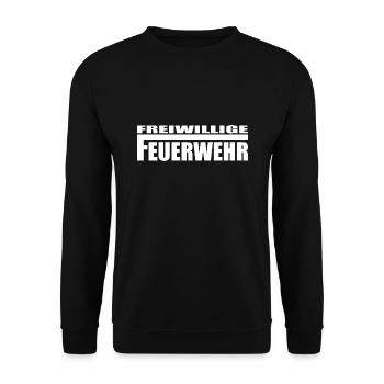 Feuerwehr - Unisex Pullover - Schwarz - Vorne - Alina (178cm) & Michal (187cm)
