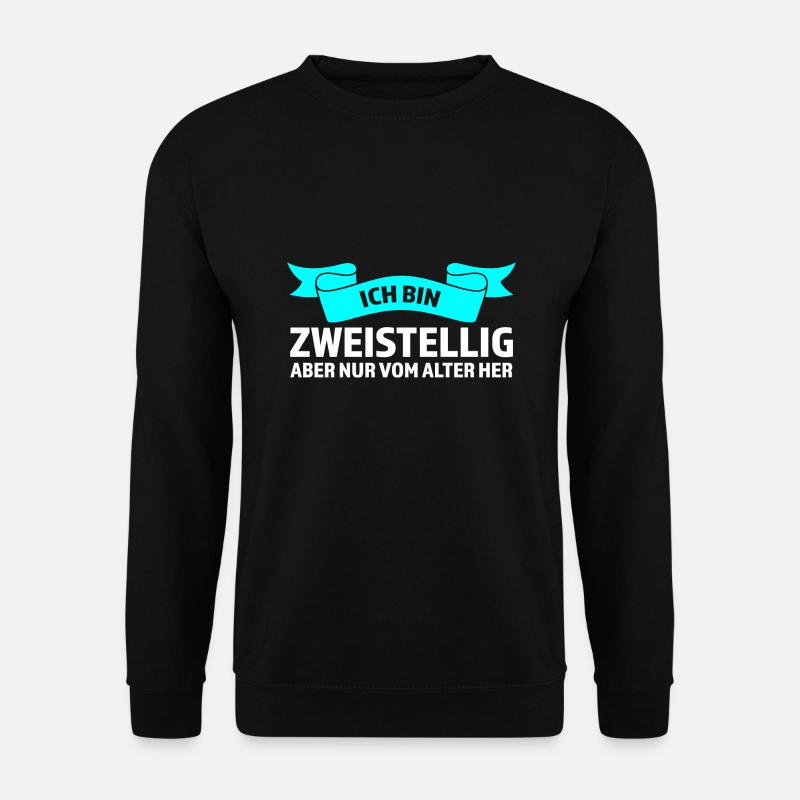 Geburtstag Zweistellig Geburtstag Geschenk - Unisex Pullover - Schwarz