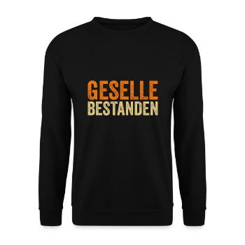 Geselle 2023 Prüfung Gesellen Prüfung Geschenk - Unisex Pullover - Schwarz - Vorne - Alina (178cm) & Michal (187cm)