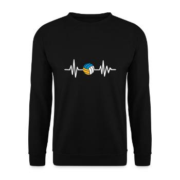 Beachvolleyball - Unisex Pullover - Schwarz - Vorne - Alina (178cm) & Michal (187cm)