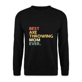 La meilleure maman lanceuse de hache jamais ciblée Mother Hatchet - Sweat-shirt Unisexe - noir - Devant - Alina (178cm) & Michal (187cm)